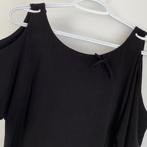 Black summer jersey dress unlined, size 4